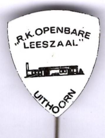 R.K. openbare leeszaal Uithoorn blik speldje ( W_225 ) beschikbaar voor biedingen