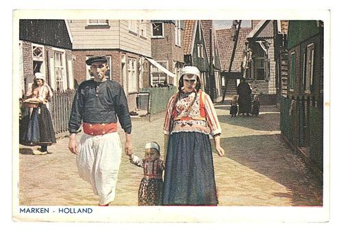 953641	Marken	Klederdracht	1955	Gelopen met postzegel, Verzamelen, Ansichtkaarten | Nederland, Gelopen, Noord-Holland, 1940 tot 1960