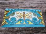 Bijzondere antieke Franse wandtegels met vlinder 20x20cm, Ophalen