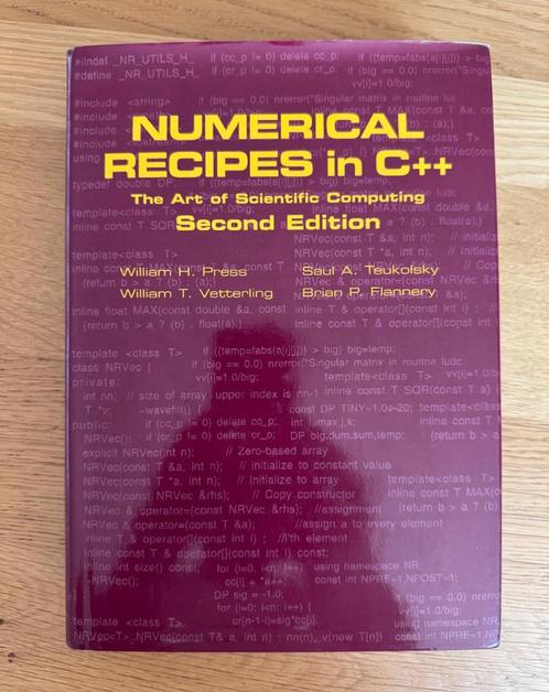Numerical Recipes in C++ - The art of scientific Computing, Boeken, Informatica en Computer, Zo goed als nieuw, Programmeertaal of Theorie