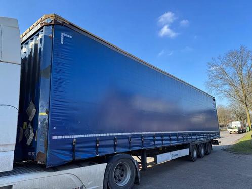 Krone 3-ass mega schuifzeilen oplegger (bj 2015), Auto's, Vrachtwagens, Particulier, Te koop, ABS, Open dak, Aanhangers en Opleggers
