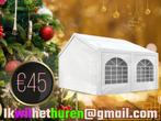 Kerst! Party tent tehuur 4x3 + evt statafels/ heaters etc., Ophalen, Nieuw, Kerst of Sinterklaas