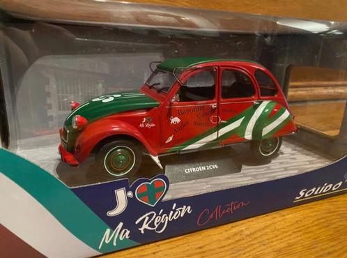 Citroën 2cv 6 "Baskenland" - Solido 1/18, Hobby en Vrije tijd, Modelauto's | 1:18, Nieuw, Auto, Solido, Ophalen of Verzenden