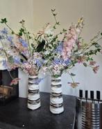 Grote exclusieve design vazen / vaas met luxe kunstbloemen, Huis en Inrichting, Woonaccessoires | Vazen, Ophalen, Overige materialen