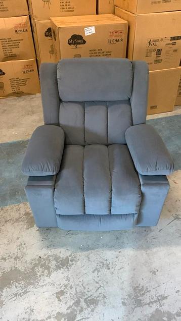 HOMCOM Elektrische opsta stoel fauteuil zachte stof massage beschikbaar voor biedingen
