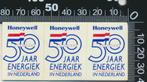 Sticker: Honeywell - 50 Jaar energiek in Nederland, Ophalen of Verzenden, Zo goed als nieuw, Bedrijf of Vereniging