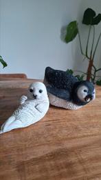Pinguïn en zeehond beelden | kerst winter decoratie, Ophalen of Verzenden