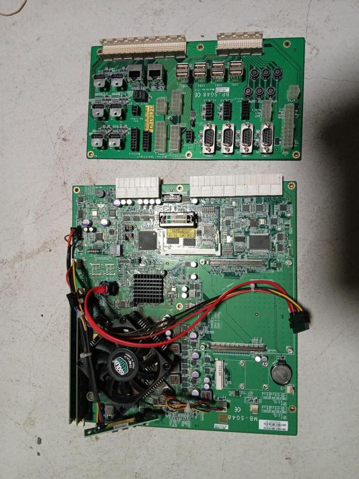 Tab motherboards  MB-SG48 + vidoekaart, Verzamelen, Automaten | Overige, Gebruikt, Ophalen of Verzenden