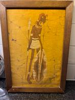 Afrikaanse Batic Schilderij, Ophalen of Verzenden