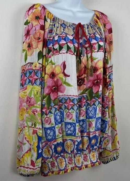 Desigual blouse Carola maat XL - XXL, Kleding | Dames, Blouses en Tunieken, Zo goed als nieuw, Maat 46/48 (XL) of groter, Ophalen of Verzenden