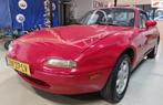 Mazda MX-5 1.6 U9 1991 Rood, Achterwielaandrijving, Zwart, 4 cilinders, Cabriolet
