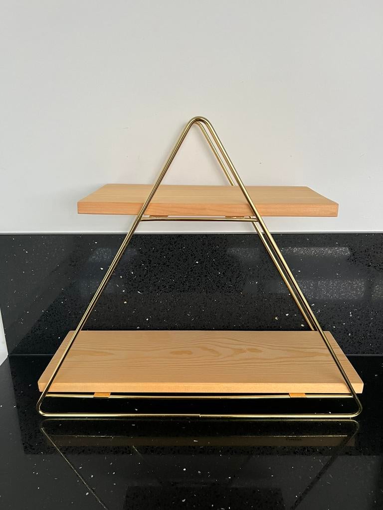 Nieuw - Bino Etagere Driehoek Serveerrek, 2 laags, Ophalen of Verzenden