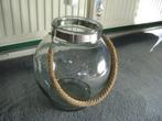 Lege glazen plantenbol met ophangkoord(zie omschrijving), 25 tot 40 cm, Overige materialen, Rond, Binnen
