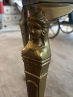 Antieke marmeren bijzettafel met bronzen details, Ophalen, Gebruikt