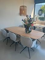 Deens ovaal eiken 160 180 200 220 240cm naturel op voorrraad, Ophalen of Verzenden, Vijf personen of meer, Ovaal, Nieuw