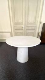 Damon Dining table white 76x100 van het merk WOOOD, Huis en Inrichting, Tafels | Eettafels, Ophalen, 100 tot 150 cm, Rond, 50 tot 100 cm
