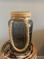 Lantaarn glas/ jute gratis, Ophalen, Zo goed als nieuw, Overige materialen