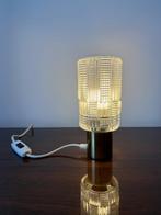 Glazen vintage tafellamp – retro design, Ophalen, Gebruikt, Vintage, Glas