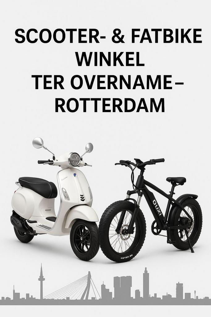 Scooter & Fatbike winkel ter overname Toplocatie Rotterdam, Zakelijke goederen, Exploitaties en Overnames