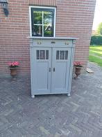 Brocante Grenen Meiden Kast Mild Grey Matte Verf
