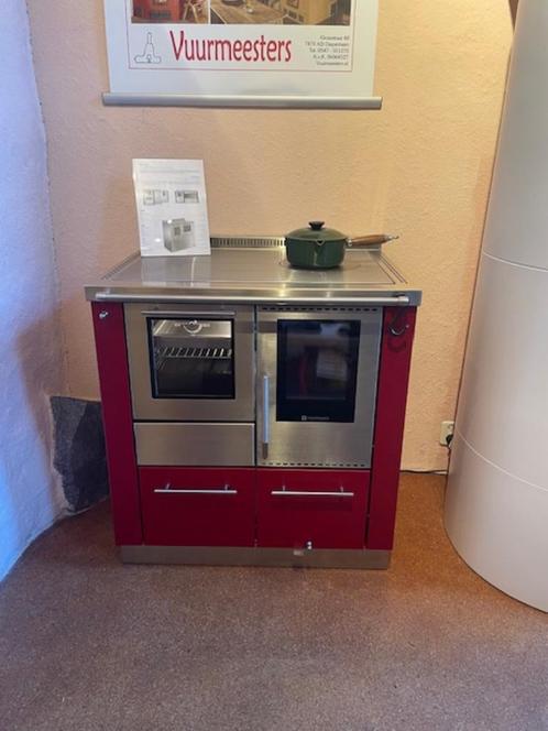 Hout gestookt fornuis met cv functie, Doe-het-zelf en Verbouw, Verwarming en Radiatoren, Nieuw, Kachel, 800 watt of meer, 80 cm of meer