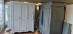 Brocante garderobe slaapkamer vintage kasten, kledingkasten, Ophalen, Zo goed als nieuw