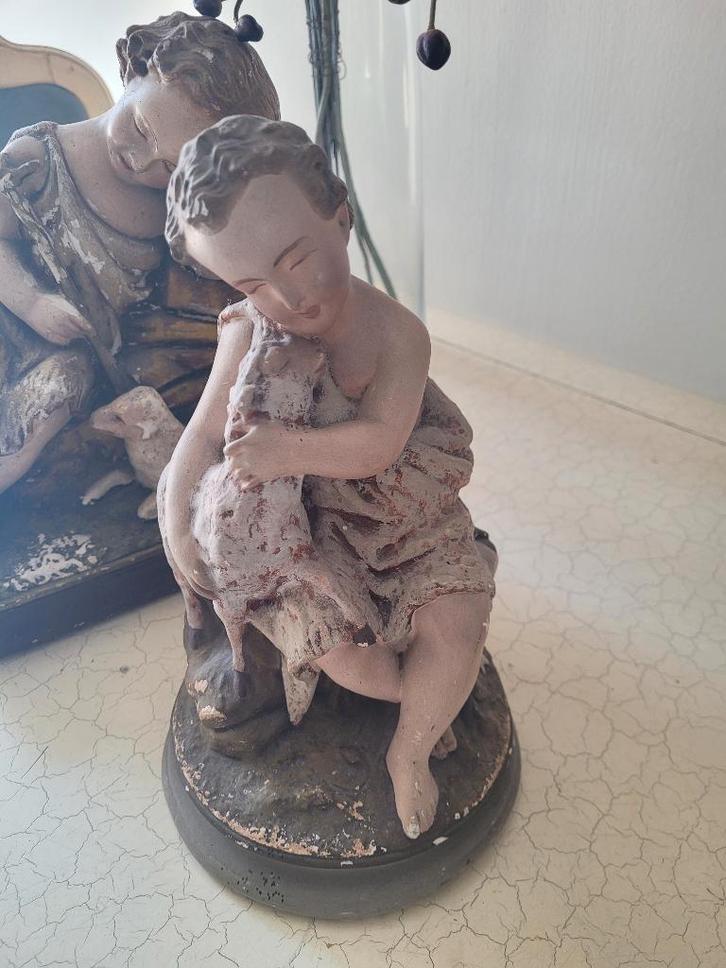 Zeldzaam Janneke beeld met lam, Antiek en Kunst, Curiosa en Brocante, Ophalen of Verzenden