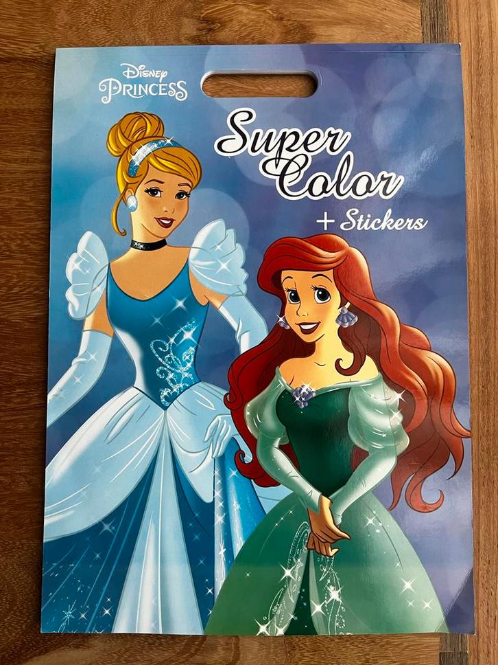 Groot Disney Princess Kleurboek - 24 Platen en stickers, Kinderen en Baby's, Speelgoed | Educatief en Creatief, Nieuw, Knutselen
