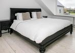Klassiek Zwart Houten Bedframe 180-210, Huis en Inrichting, Slaapkamer | Bedden, Ophalen, Tweepersoons, Zo goed als nieuw, 180 cm