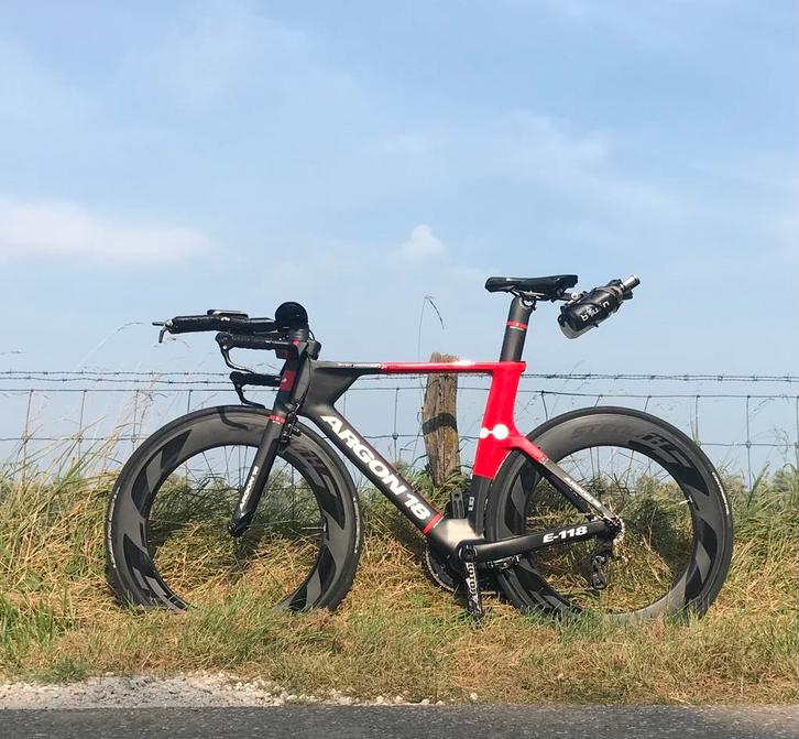 Full Carbon Tijdrit triatlon fiets Argon 18, Fietsen en Brommers, Fietsen | Racefietsen, Gebruikt, Overige merken, 15 tot 20 versnellingen