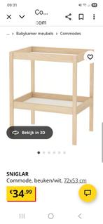 Commode Ikea Sniglar met aankleedkussen en 3 bakjes, Kinderen en Baby's, Kinderkamer | Commodes en Kasten, Minder dan 75 cm, 50 tot 70 cm