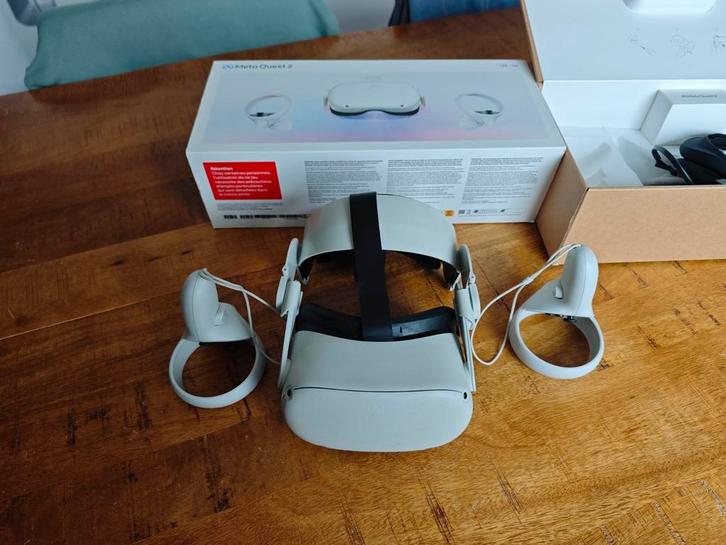 Meta Quest 2 - VR Bril, Spelcomputers en Games, Virtual Reality, Gebruikt, Pc, VR-bril, Ophalen of Verzenden