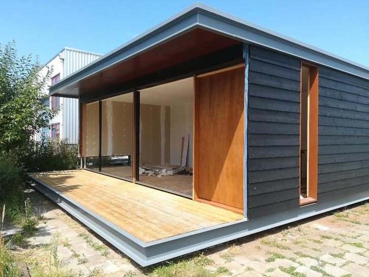 bungalow modulair, Vakantie, Vakantiehuizen | Nederland, Zuid-Holland, Chalet, Bungalow of Caravan, Recreatiepark, Aan zee, Aan meer of rivier