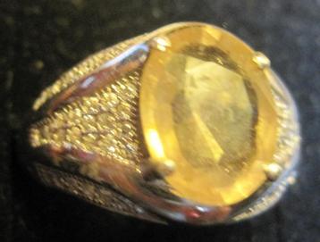 Saffier %100 natuurlijk 2,75 karaat mooie design ring beschikbaar voor biedingen