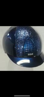 Kep italia blauw met glitters maat M, Dieren en Toebehoren, Paardrijkleding, Ophalen of Verzenden, Zo goed als nieuw, Dressuur