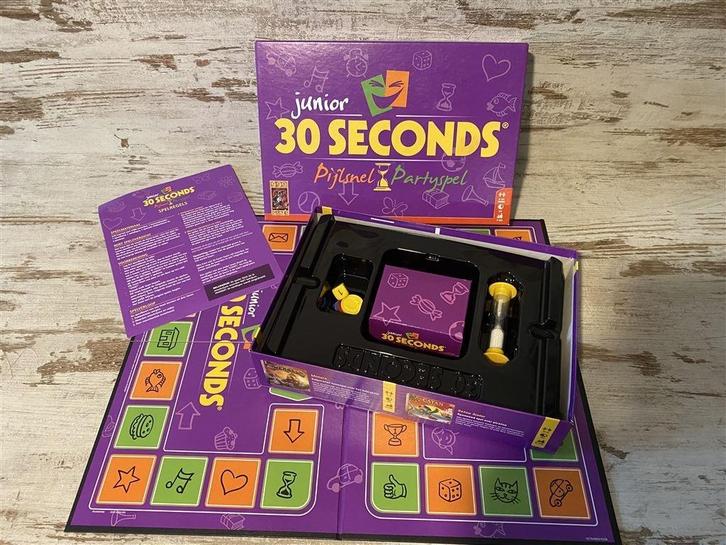 30 seconds junior paarse doos [s686], Hobby en Vrije tijd, Gezelschapsspellen | Bordspellen, Zo goed als nieuw, Ophalen of Verzenden