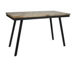 KARWEI tafel Mateo visgraat teakhout, Huis en Inrichting, Ophalen, Industrieel/retro., 100 tot 150 cm, Teakhout