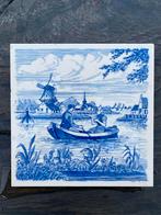 Delfts blauwe tegel met Hollands tafereel, Ophalen of Verzenden