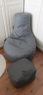 NIEUWE Casacomfy gamer XXL zitzak+voetenbankje, Huis en Inrichting, Zitzakken, Ophalen, Nieuw, Grijs