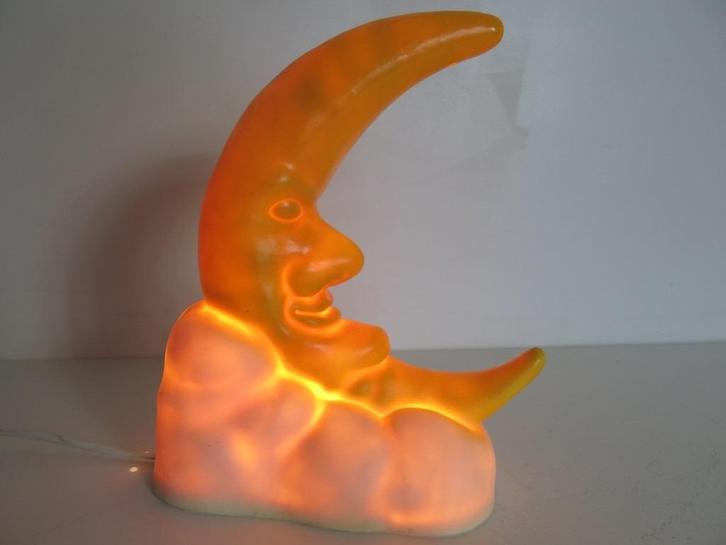 nachtlampje halve maan op een wolk – Heico, Kinderen en Baby's, Kinderkamer | Inrichting en Decoratie, Gebruikt, Wanddecoratie