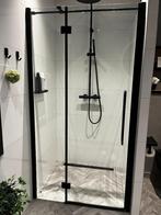 Nisdeur met vast deel Zwart 2m hoog - 1,06m breed, Doe-het-zelf en Verbouw, Sanitair, Ophalen, Nieuw, Glas, Douche