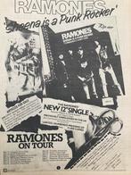 Paginagrote A3 advertentie RAMONES Sheena Is A Punk tour, Cd's en Dvd's, Vinyl | Rock, Ophalen of Verzenden