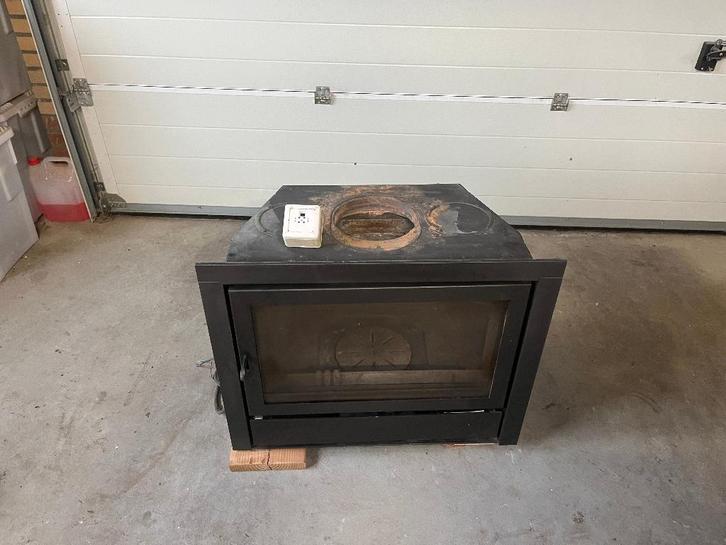 Flam kachel MT 68/57, Huis en Inrichting, Kachels, Gebruikt, Inbouw, Houtkachel, Hout, Ophalen of Verzenden