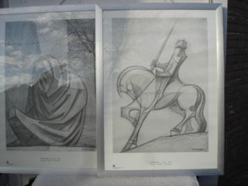 2 stuks Art print posters Josep Maria Subirachs beschikbaar voor biedingen