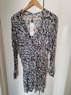 Stradivarius Jurk - Maat S 36 - Panther Look zwart wit grijs, Maat 38/40 (M), Zwart, Nieuw, Ophalen of Verzenden