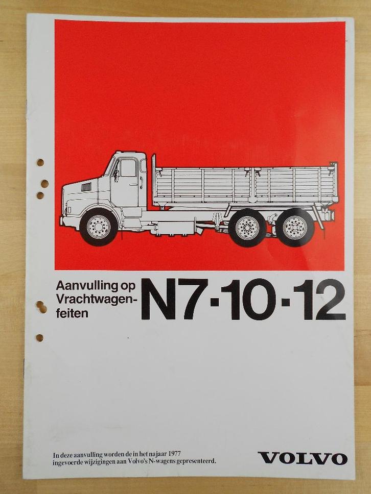 Volvo N7 N10 N12 Brochure 1977 – Nieuws – Torpedo Neus, Boeken, Auto's | Folders en Tijdschriften, Zo goed als nieuw, Volvo, Ophalen