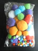 Pom Pom (pompom) stoffen balletjes. Hobby, Verzenden, Nieuw