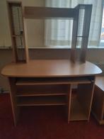 Mooi bureautje, stabiel, uitschuifbaar plateau., Ophalen of Verzenden, 70 tot 120 cm