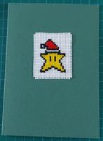 geborduurde kerstkaart, kerstster (1653), Ophalen of Verzenden, Nieuw, Kerst