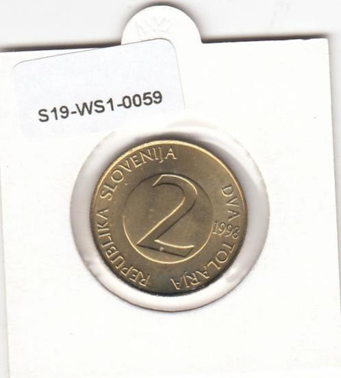 S19-WS1-0059-M14 Slovenia 2 Tolara UNC 1998 KM5, Postzegels en Munten, Munten | Europa | Niet-Euromunten, Overige landen, Verzenden